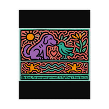 Load image into Gallery viewer, Be Kind Everywhere Rolled Poster — Colorful Pop Art Inspirational Wall Decor
