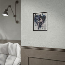 Load image into Gallery viewer, Wolf &amp; Woman Art Poster — "You Don't Find Them By Accident" Inspirational Wall Art
