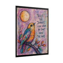 Load image into Gallery viewer, Trust The Journey Quote Bird Art Print | Faith &amp; Direction Wall Decor
