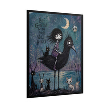 Load image into Gallery viewer, Gothic Cute "Be Gentle With Your Wild Heart" Art Poster
