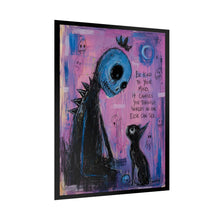 Load image into Gallery viewer, Be Kind to Your Mind It Carries You Through Worlds No One Else Can See Rolled Poster — Gothic Whimsical Fantasy Wall Art
