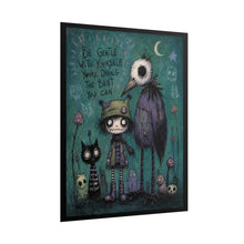 Load image into Gallery viewer, Be Gentle With Yourself Rolled Poster — Gothic Whimsical Dark Fantasy Wall Art
