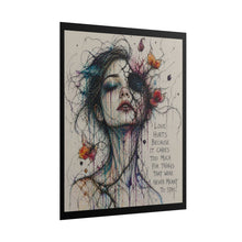 Load image into Gallery viewer, Rolled Poster — ‘Love Hurts’ Watercolor Portrait Art Print
