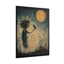 Load image into Gallery viewer, Rolled Poster — "Life Is Not About Finding Yourself" Inspirational Art Print
