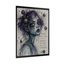 Load image into Gallery viewer, Rolled Poster — 'Weird Isn't a Flaw' Moody Surreal Portrait Art Print
