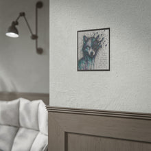 Load image into Gallery viewer, Wolf Art Poster — 'Selfish People Don't See the Damage' Inspirational Rolled Wall Print
