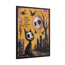 Load image into Gallery viewer, Grow Through What Breaks You – Inspirational Gothic Cat Wall Art

