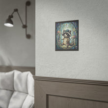 Load image into Gallery viewer, Adventure Raccoon Rolled Poster — "Adventure Awaits, Embrace the Unknown" Inspirational Wall Art
