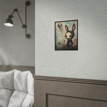 Load image into Gallery viewer, Rolled Poster — Cute Goth Bunny Art Print "Embrace What Makes You Uniquely You"
