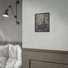 Load image into Gallery viewer, Sad Teddy Poster - "Some nights the weight is the only thing that keeps me from floating away" Rolled Art Print
