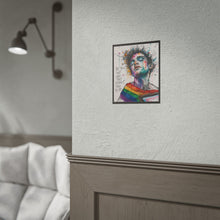 Load image into Gallery viewer, "Be You Not Them" Pride Wall Art | Fine Line Sketch Serene Face Poster
