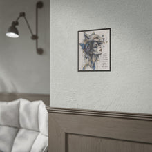 Load image into Gallery viewer, "Love Doesn't Just Hurt It Remembers Every Part" Wall Art | Wolf Headdress Print
