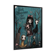 Load image into Gallery viewer, Collect Strange Moments Not Things Rolled Poster — Gothic Whimsical Woodland Fantasy Wall Art
