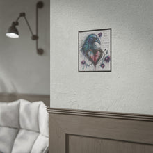 Load image into Gallery viewer, "It Teaches You How To Bleed Beautifully" Wall Art | Raven &amp; Heart Print
