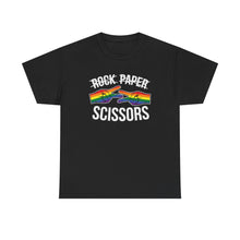 Load image into Gallery viewer, Rock Paper Scissors Funny Lesbian Gay Pride T-Shirt ALL SIZES S-5XL
