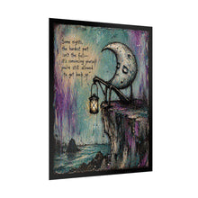 Load image into Gallery viewer, Rolled Poster — Moon Lantern Art Print with Encouraging Quote
