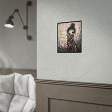 Load image into Gallery viewer, Rolled Poster – 'Be Gentle With Yourself' Whimsical Girl &amp; Deer Art Print
