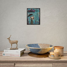 Load image into Gallery viewer, "Stay Wild Moon Child The World Needs Your Light" Goth Girl Wall Art | Fantasy Tree Print

