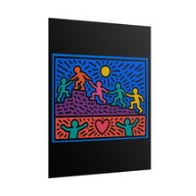 Load image into Gallery viewer, Rolled Poster — Colorful Unity Art Print (Heart &amp; Helping Hands)
