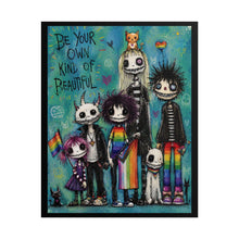 Load image into Gallery viewer, Emo Empowerment Pride Art Print - "Be Your Own Kind Of Beautiful"
