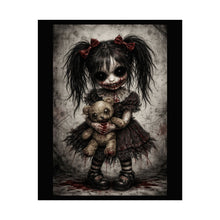 Load image into Gallery viewer, Creepy Gothic Doll Poster – Dark Horror Art Rolled Poster

