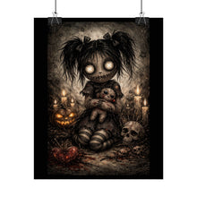 Load image into Gallery viewer, Creepy Gothic Doll Poster – Halloween Horror Wall Art
