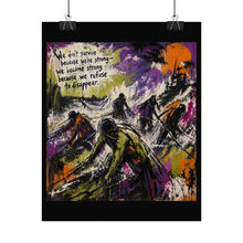 Load image into Gallery viewer, Survivors Rising Poster — Inspirational Abstract Art with Quote
