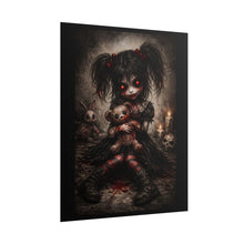 Load image into Gallery viewer, Creepy Doll Horror Poster – Gothic Dark Art Rolled Wall Print

