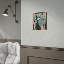 Load image into Gallery viewer, Rolled Poster — Whimsical Cat Art "You Were Made To Be Worthy" Inspirational Wall Decor

