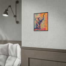 Load image into Gallery viewer, "Be Brave, Be Kind, Be You" Colorful Elephant Chalk-Style Art Print
