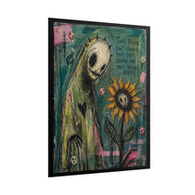 Load image into Gallery viewer, Rolled Poster — 'Toxic People Don't Change' Sunflower Horror Art Print
