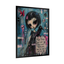 Load image into Gallery viewer, Gothic Girl Art Poster – “Toxic People Don’t Hate You” Rolled Wall Print
