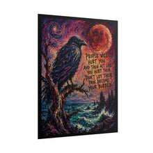 Load image into Gallery viewer, "Don't Let Their Pain Become Your Burden" Wall Art | Gothic Raven Print
