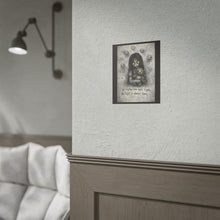 Load image into Gallery viewer, Rolled Poster — Gothic Creepy Girl Illustration with Quote: “No matter how dark it gets, the light is always there”
