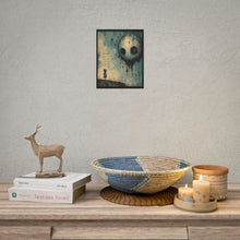 Load image into Gallery viewer, Rolled Poster — Creepy Whimsical Skull Art with Quote "You don't have to see the whole path, just take the next step"
