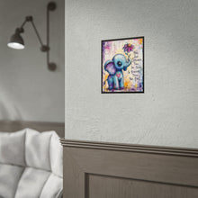 Load image into Gallery viewer, Inspirational Baby Elephant Rolled Poster – "You Are Stronger Than You Think" Nursery Art

