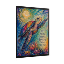 Load image into Gallery viewer, Turtle Time Crayon Art and "Beautiful Things" progress print

