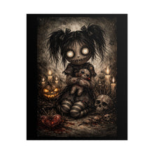 Load image into Gallery viewer, Creepy Gothic Doll Poster – Halloween Horror Wall Art
