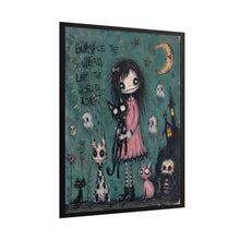 Load image into Gallery viewer, Embrace the Weird Let the World Adapt Rolled Poster — Gothic Whimsical Fantasy Wall Art
