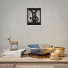 Load image into Gallery viewer, Horror Bunny Poster — Creepy Blood-Stained Killer Rabbit Wall Art

