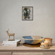 Load image into Gallery viewer, Elephant &amp; Sunflower Inspirational Poster — "You Are Stronger Than You Think" Rolled Art Print
