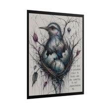 Load image into Gallery viewer, Rolled Poster — Bird Nest Illustration with Quote “I’m Sick of Explaining Myself”
