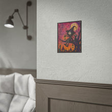 Load image into Gallery viewer, "Sometimes The Smallest Lights Shine The Brightest" Witch Wall Art | Halloween Tree Print
