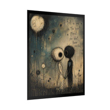 Load image into Gallery viewer, Romantic Art Poster — “I Fell in Love in the Quiet Places” Rolled Wall Art
