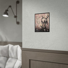Load image into Gallery viewer, Rolled Poster — 'Be the Light' Cute Creepy Bunny Illustration Inspirational Wall Art
