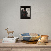 Load image into Gallery viewer, Gothic Skeleton Bride &amp; Groom Poster — "Death Cannot Stop Us, For Our Love Is Eternal"
