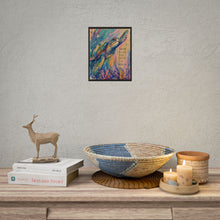 Load image into Gallery viewer, Dream, Dive, Live Sea Turtle Crayon Art close-up and action print
