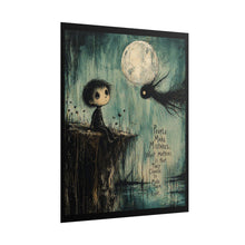 Load image into Gallery viewer, Rolled Poster — Moody Moonlit Illustration with Quote: “People Make Mistakes…”

