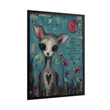 Load image into Gallery viewer, Rolled Poster — Whimsical Deer Art Print with 'Love Without Conditions' Quote
