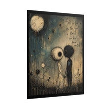 Load image into Gallery viewer, Romantic Art Poster — “I Fell in Love in the Quiet Places” Rolled Wall Art
